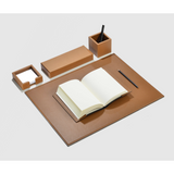 Leather Square Pencil Cup | Pinetti | OROA.com