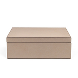 Leather Covered Tea Box Organizer | Pinetti | OROA.com