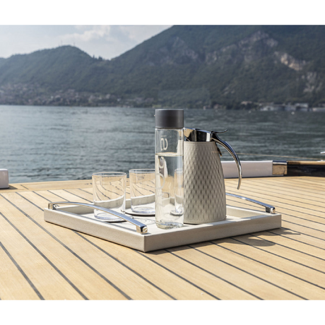 Laser-Cut Leather Thermal Carafe | Pinetti Style | OROA.com