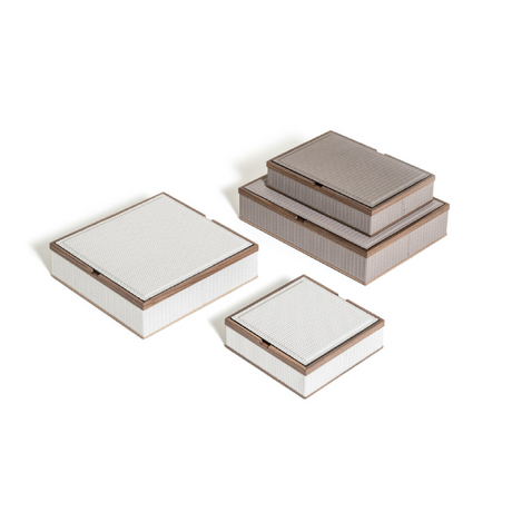 Walnut Wood Rectangular Box | Pinetti Astrea | OROA.com