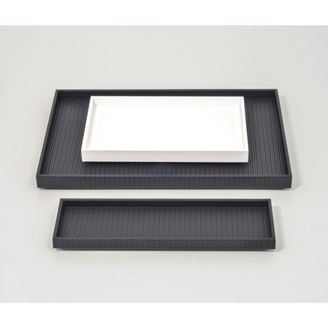 Metal Feet Leather Tray | Pinetti Tudor | OROA.com