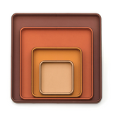 Square Leather Covered Tray | Pinetti Jane | OROA.com