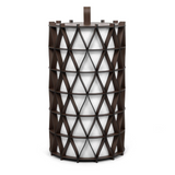 Cylindrical Leather Outdoor Lantern | Pinetti Arena | OROA.com
