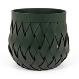 Handwoven Leather Basket | Pinetti Canaria | OROA.com