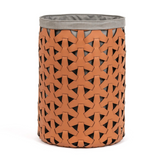 Woven Leather Maxi Round Basket | Pinetti Granada
