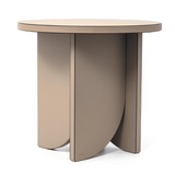 Leather Covered Side Table | Pinetti Helix | OROA.com