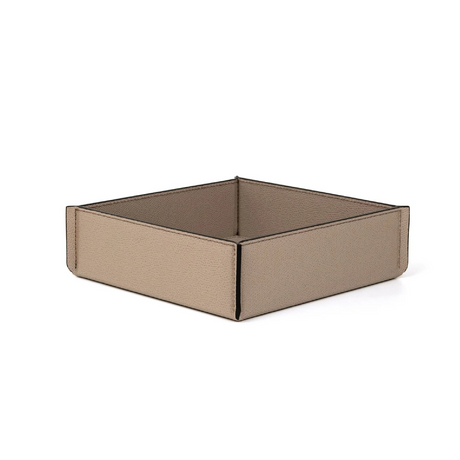 Square Leather Valet Tray | Pinetti Leslie | OROA.com