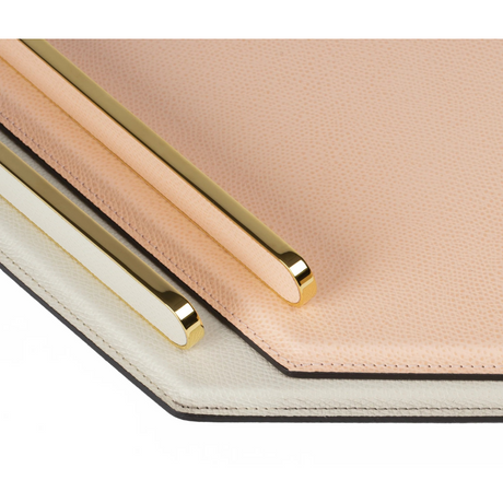 Leather Octagonal Decorative Tray | Pinetti Este | OROA.com