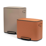 Leather Covered Pedal Bin | Pinetti Big | Italianfuniture.com