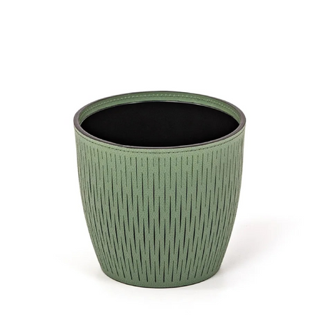 Leather Covered Vase | Pinetti Silvy | OROA.com