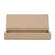 Leather Lidded Pencil Box | Pinetti Larry | OROA.com