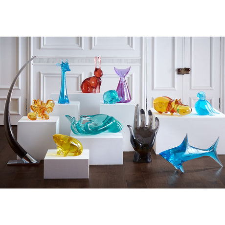 Smoked Acrylic Decorative Object | Jonathan Adler Tusk