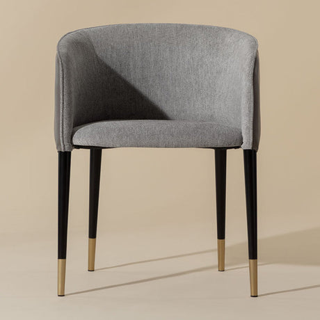 Fabric & Leather Dining Armchair by Splendido Asher Dining Chair, alternate view 3