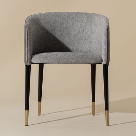 Fabric & Leather Dining Armchair by Splendido Asher Dining Chair, alternate view 6