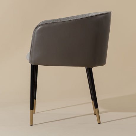 Fabric & Leather Dining Armchair by Splendido Asher Dining Chair, alternate view 13