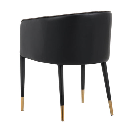 Fabric & Leather Dining Armchair by Splendido Asher Dining Chair, alternate view 10