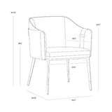 Leather-Inspired Dining Chair by Splendido Carter, alternate view 9