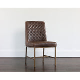 Diamond-Stitched Leather-Inspired Dining Chairs (2) by Splendido Leighland, alternate view 8