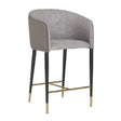 Taupe Leather Counter Stool by Splendido Asher