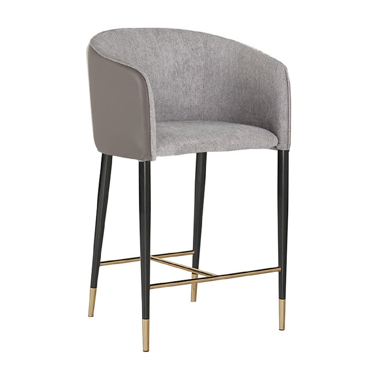 Taupe Leather Counter Stool by Splendido Asher