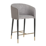 Taupe Leather Counter Stool by Splendido Asher, alternate view 3