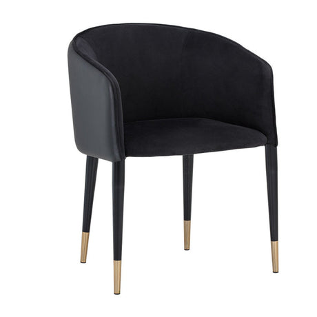 Fabric & Leather Dining Armchair by Splendido Asher Dining Chair, alternate view 16