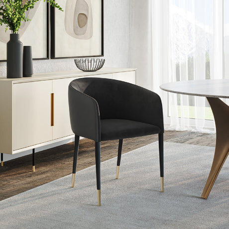 Fabric & Leather Dining Armchair by Splendido Asher Dining Chair, alternate view 17