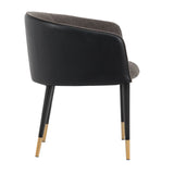 Fabric & Leather Dining Armchair by Splendido Asher Dining Chair, alternate view 20