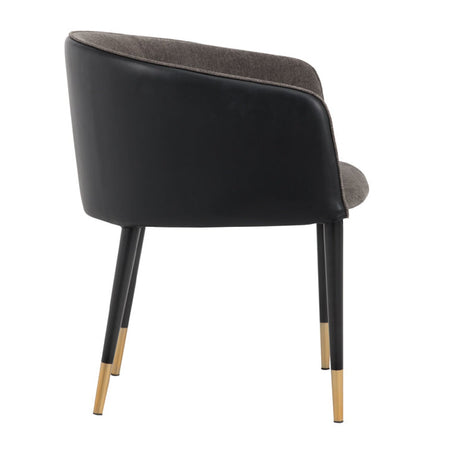 Fabric & Leather Dining Armchair by Splendido Asher Dining Chair, alternate view 20