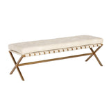 Button Tufted Leather Bench by Splendido Kenji