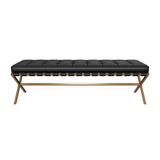 Button Tufted Leather Bench by Splendido Kenji, alternate view 15