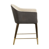 Cream Leather Dining Armchair by Splendido Kylin Dining Chair, alternate view 4