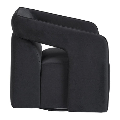 Fabric Upholstered Swivel Lounge Chair by Splendido Kendrick Accent Chair, alternate view 11