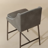 Gray Leather Seat Counter Stool by Splendido Dalary, alternate view 7