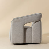Fabric Upholstered Swivel Lounge Chair by Splendido Kendrick Accent Chair, alternate view 5