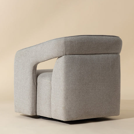 Fabric Upholstered Swivel Lounge Chair by Splendido Kendrick Accent Chair, alternate view 6