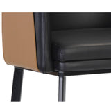 Two-Toned Leather Bar Stool by Splendido Carter Barstool, alternate view 15