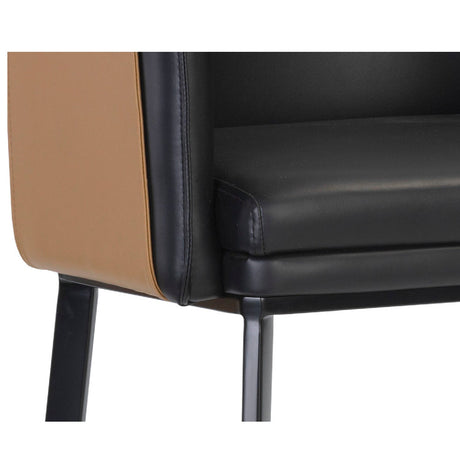 Two-Toned Leather Bar Stool by Splendido Carter Barstool, alternate view 15