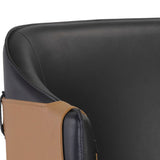 Two-Toned Leather Bar Stool by Splendido Carter Barstool, alternate view 13