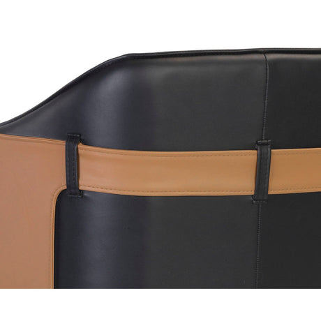 Two-Toned Leather Bar Stool by Splendido Carter Barstool, alternate view 14