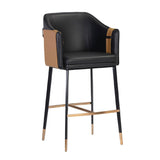 Two-Toned Leather Bar Stool by Splendido Carter Barstool, alternate view 9