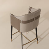 Two-Toned Leather Counter Stool by Splendido Carter, alternate view 3