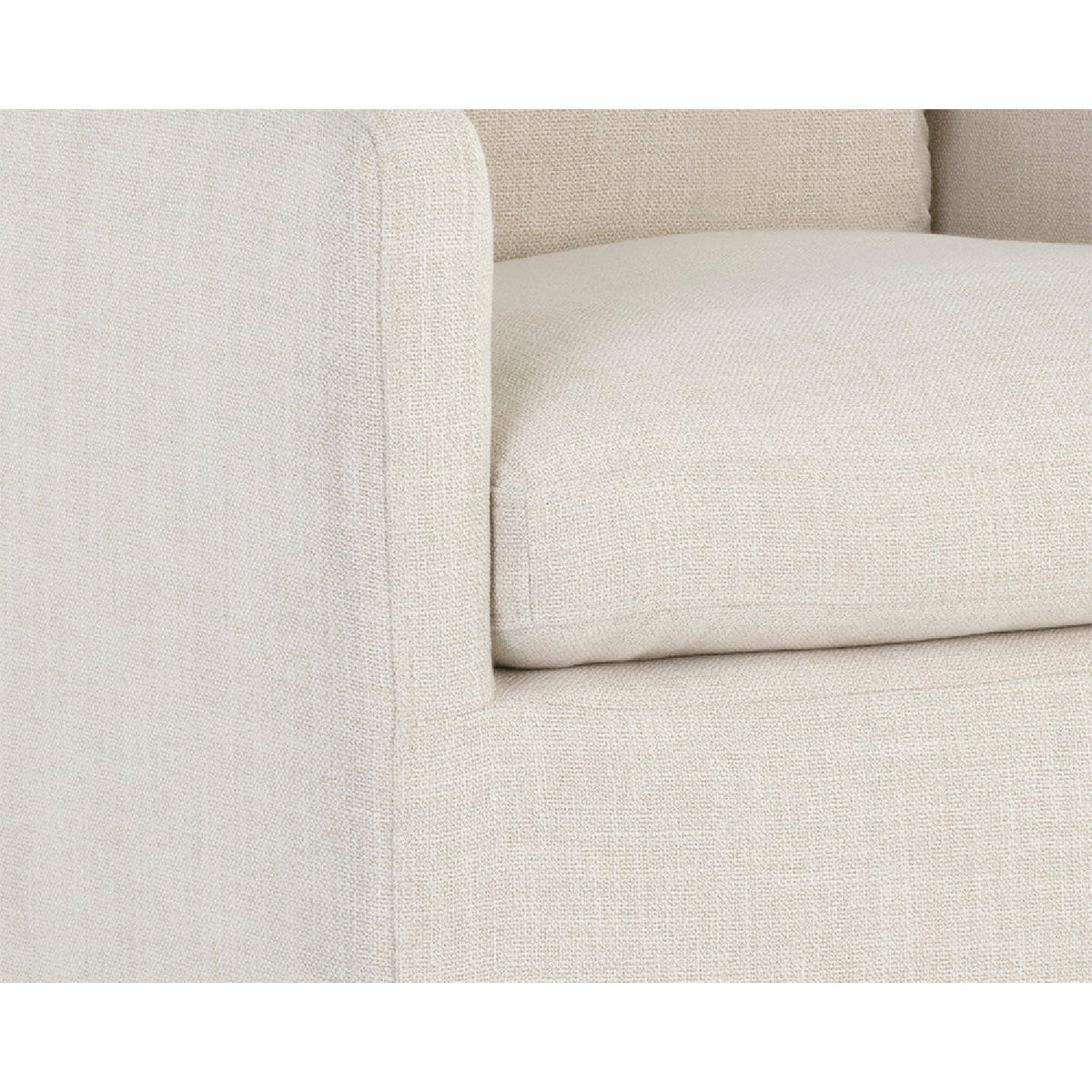 Linen Wheeled Dining Chair by Splendido Glenrose, alternate view 6