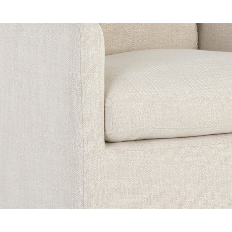 Linen Wheeled Dining Chair by Splendido Glenrose, alternate view 6