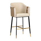 Two-Toned Leather Bar Stool by Splendido Carter Barstool