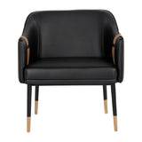 Two-Toned Leather Lounge Chair by Splendido Carter Accent Chair, alternate view 12
