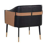 Two-Toned Leather Lounge Chair by Splendido Carter Accent Chair, alternate view 14