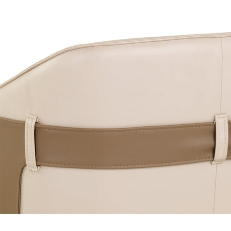 Two-Toned Leather Lounge Chair by Splendido Carter Accent Chair, alternate view 6