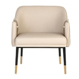Two-Toned Leather Lounge Chair by Splendido Carter Accent Chair, alternate view 3
