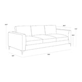 Minimalist Fabric Sofa by Splendido Byward, alternate view 14